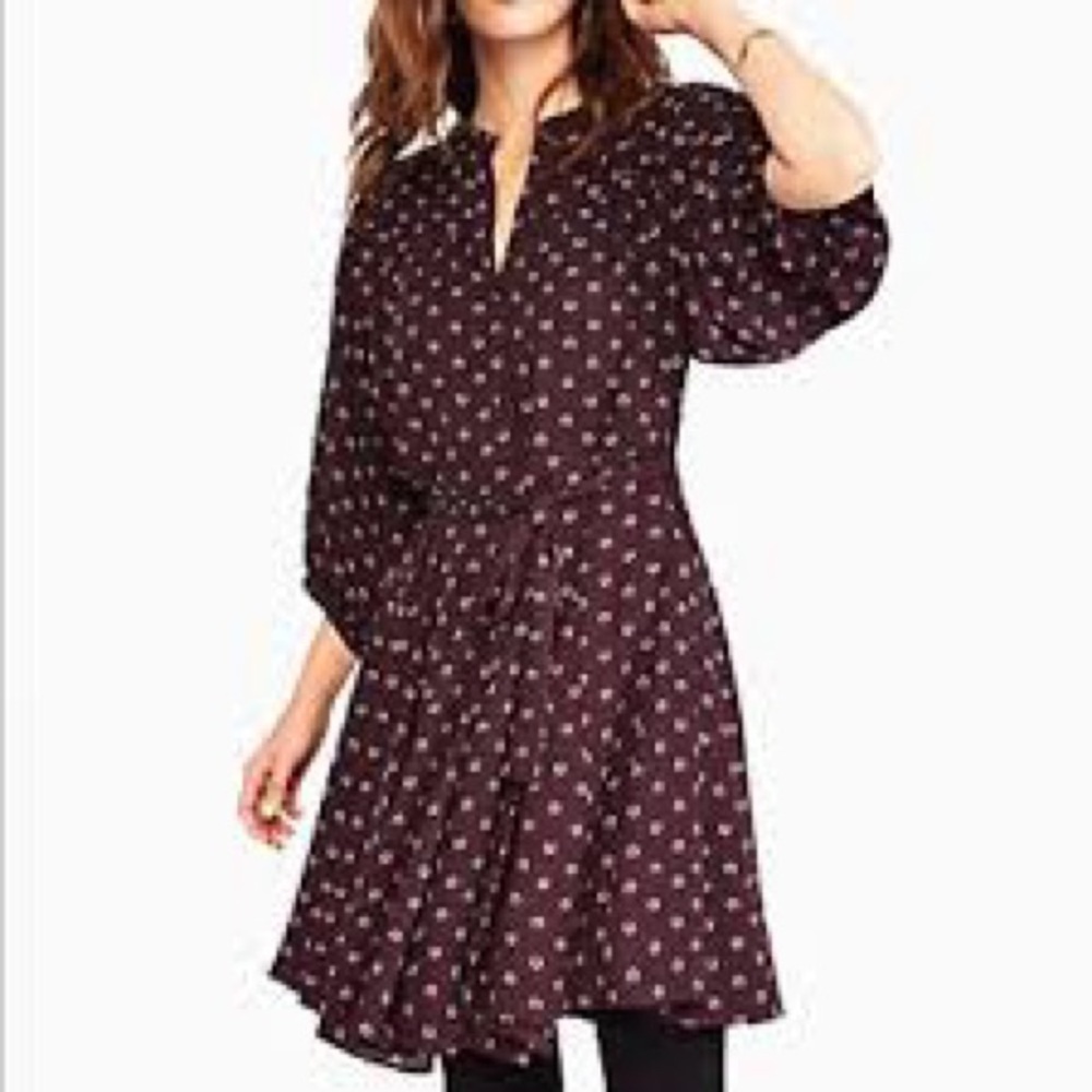 A6 - Ann Taylor horseshoe belted dress size 8 - Picture 3 of 9